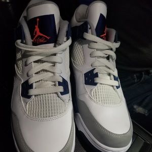 JORDAN 4 ORNG DEEP ROYAL BLUE 4’s